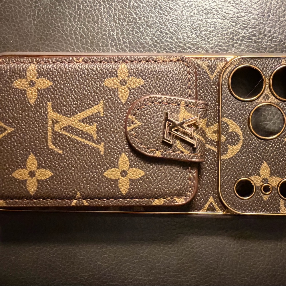 ☎️☎️☎️BOGOHO ☎️☎️☎️Luxury Brown IPhone 12 Pro Max Phone Wallet Case - Picture 9 of 10